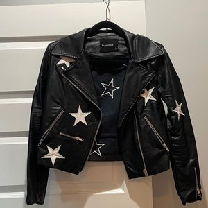 Star leather jacket